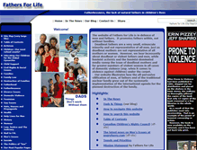 Tablet Screenshot of fathersforlife.org